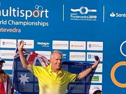 Triathlete celebrating breakthrough season at World Championship level using CurraNZ